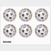 FOOTBALL RUNDER AUFKLEBER (Blatt)