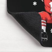 Football Santa Claus Lineman Christmas Quarterback Mousepad (Ecke)