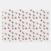Football Santa on White Geschenkpapier Set (Vorderseite 2)