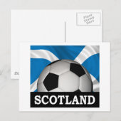 Football Schottland Postkarte (Vorne/Hinten)