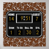 Football Scoreboard adaptieren Poster (Vorne)