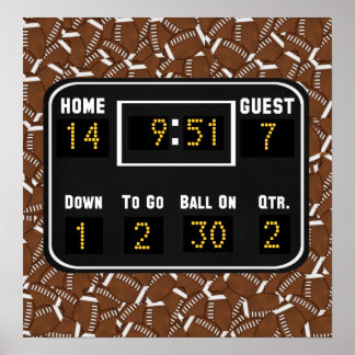 Football Scoreboard adaptieren Poster