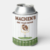 Football second year down boy birthday dosenkühler (Kanne Vorderseite)