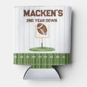 Football second year down boy birthday dosenkühler (Vorderseite)