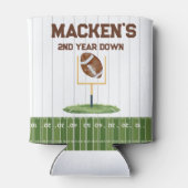 Football second year down boy birthday dosenkühler (Rückseite)