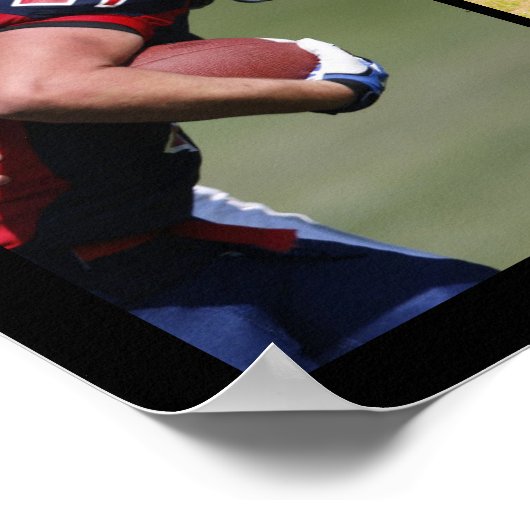 Football Senior Abschluss 6 FotoCollage Poster (Ecke)