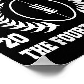 Football Senior Cl Of 2026 High School Senior 4th  Poster (Ecke)