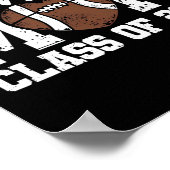 Football Senior Mom Cl Of 2026 Graduate Senior Mam Poster (Ecke)