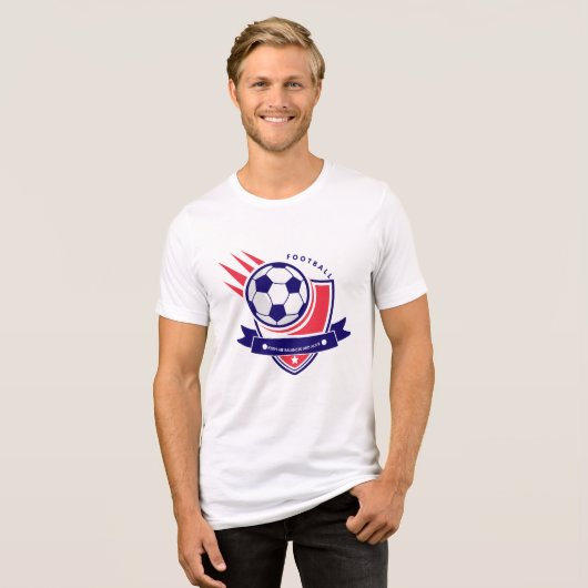Football Shield of Vitality T-Shirt Tri-Blend Shirt (Vorderseite voll)