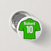 Football Shirt Design zu personalisieren. Button (Vorne & Hinten)