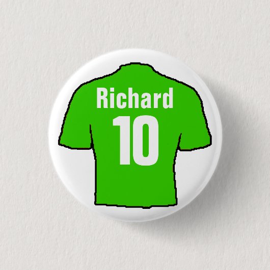 Football Shirt Design zu personalisieren. Button (Vorderseite)