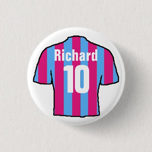 Football Shirt Design zu personalisieren. Button (Vorderseite)