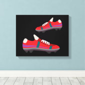 Football Shoes Leinwand (Insitu (Holzboden))