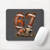 Football Six Seven Drip 67 Meme Funny 6-7 Football Mousepad (Mit Mouse)