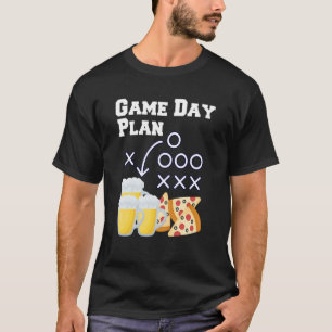 Football Snacks Game Day Plan T-Shirt