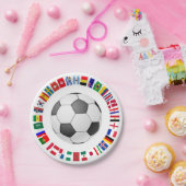 FOOTBALL SOCCER 2018 TEAM FLAGS SYMBOL CIRCLE PAPPTELLER (Party)