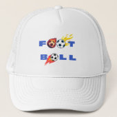 Football Soccer Ball Graphic  Truckerkappe (Vorderseite)