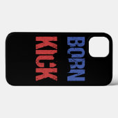 Football Soccer Kicker Born To Kick Gift Idea Case-Mate iPhone Hülle (Rückseite (Horizontal))