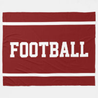 FOOTBALL Spaß Tiefrotes Sportliches Weißes Text St