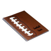 Football Spiral Bound Notebook Notizblock (Rechte Seite)