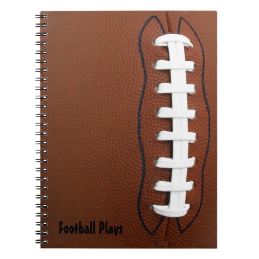 Football Spiral Bound Notebook Notizblock (Vorderseite)