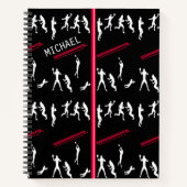 FOOTBALL SPIRAL NOTEBOOK DESIGN NOTIZBLOCK (Vorderseite)