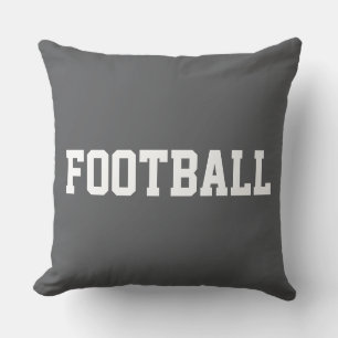 FOOTBALL Sportiger Athletik 70er Text auf tiefem G Kissen