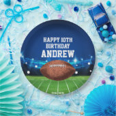Football Sports Happy Birthday Paper Plates Pappteller (Party)