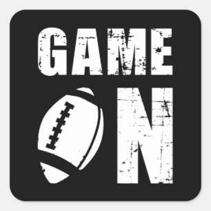 Football Sports Team Game American Funny Gift Idee Quadratischer Aufkleber