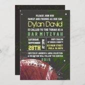 FOOTBALL SPRITZER Bar Mitzvah Einladung (Vorne/Hinten)