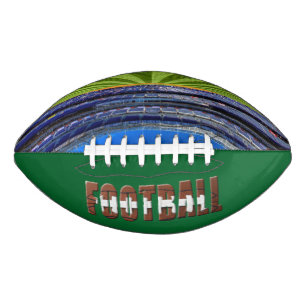 Football Stadium with Typography