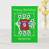 Football Star (Claret & Blue) (Claret Collar) Karte (Gelbe Blume)