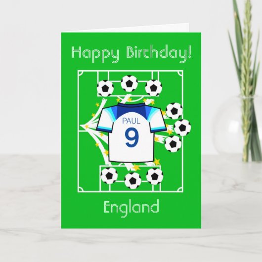 Football Star England Card Karte (Vorderseite)