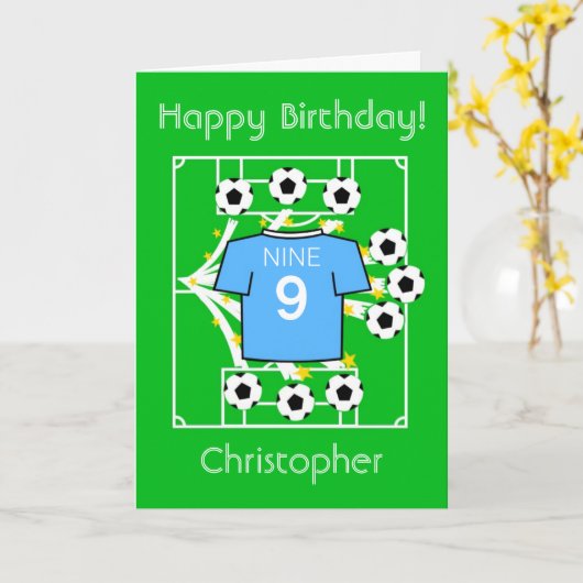 Football Star Karte (Gelbe Blume)