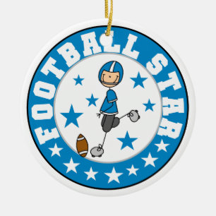 Football Star Keramikornament