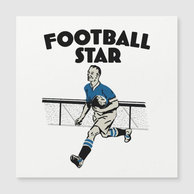 Football Star Magnetkarte (Vorderseite)
