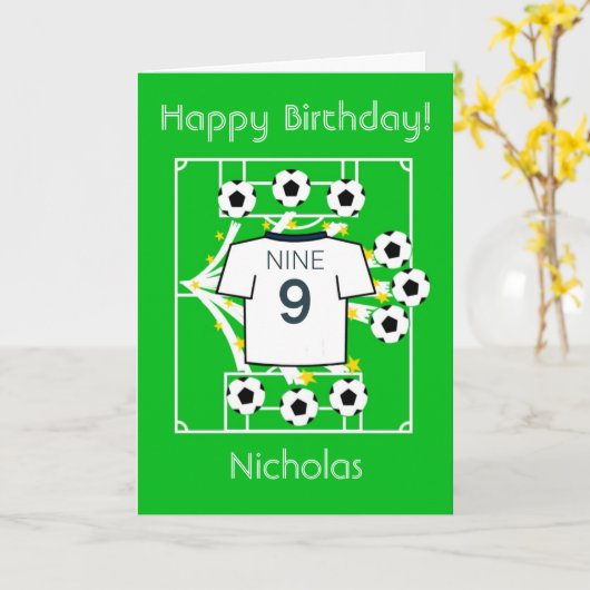 Football Star (White - Tottenham) Karte (Gelbe Blume)