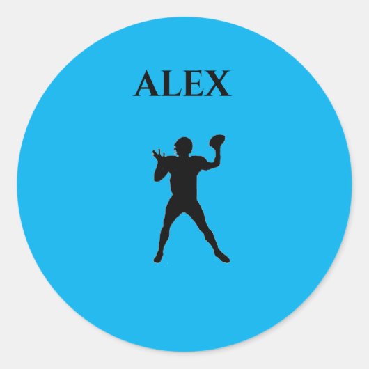 Football stickers with personalized name. (Vorderseite)