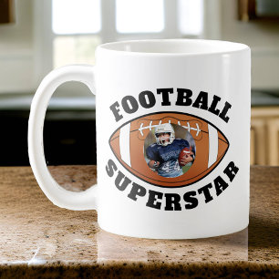 Football Superstar Foto Kaffeetasse
