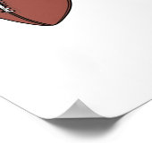 Football Swoosh Logo Poster (Ecke)