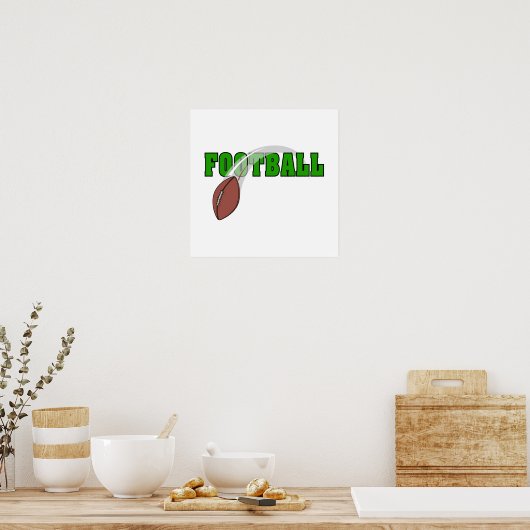 Football Swoosh Logo Poster (Küche)