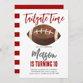 Football Tailgate Geburtstag JEDE FARBE COMBO Einladung