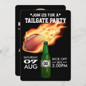 Football Tailgate Party Einladung (Vorne/Hinten)