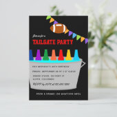 Football Tailgate Party Einladung (Stehend Vorderseite)