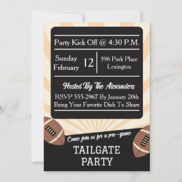 Football Tailgate Party Einladung Schneiden