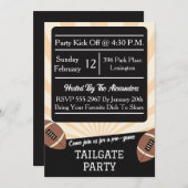 Football Tailgate Party Einladung Schneiden (Vorne/Hinten)