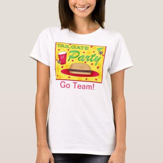 Football Tailgate Party Tee Shirt (Vorderseite)