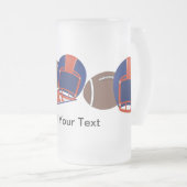 FOOTBALL Tasse Bierblau und Orange - SRF (VorderseiteRechts)