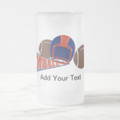 FOOTBALL Tasse Bierblau und Orange - SRF (Mittel)