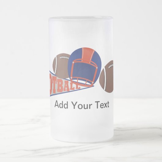 FOOTBALL Tasse Bierblau und Orange - SRF (Mittel)